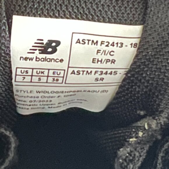 7W 7 WIDE WIDTH New Balance Womens Logic Comp Toe Eh Pr Sr Work Shoes - Picture 12 of 13